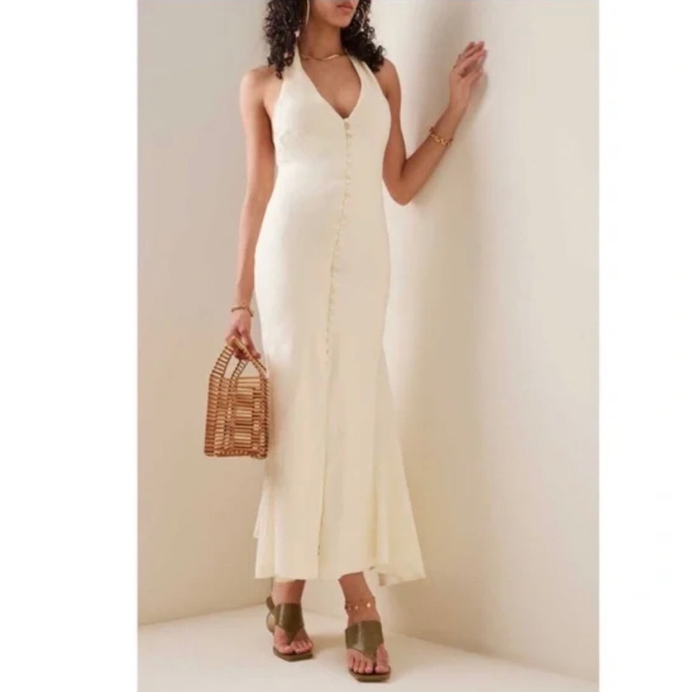 Cult Gaia Ynez Linen Blend Dress